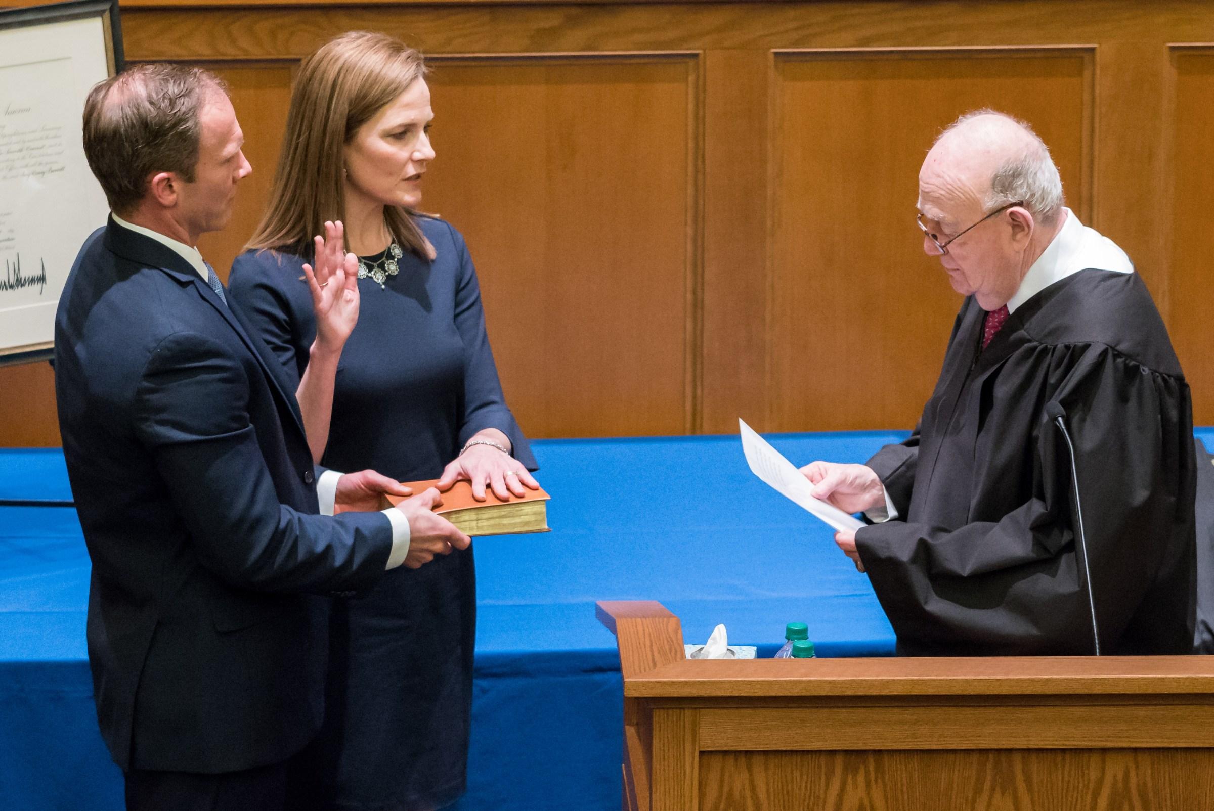 Amy Coney Barrett, possible Supreme Court nominee, and her legal ...