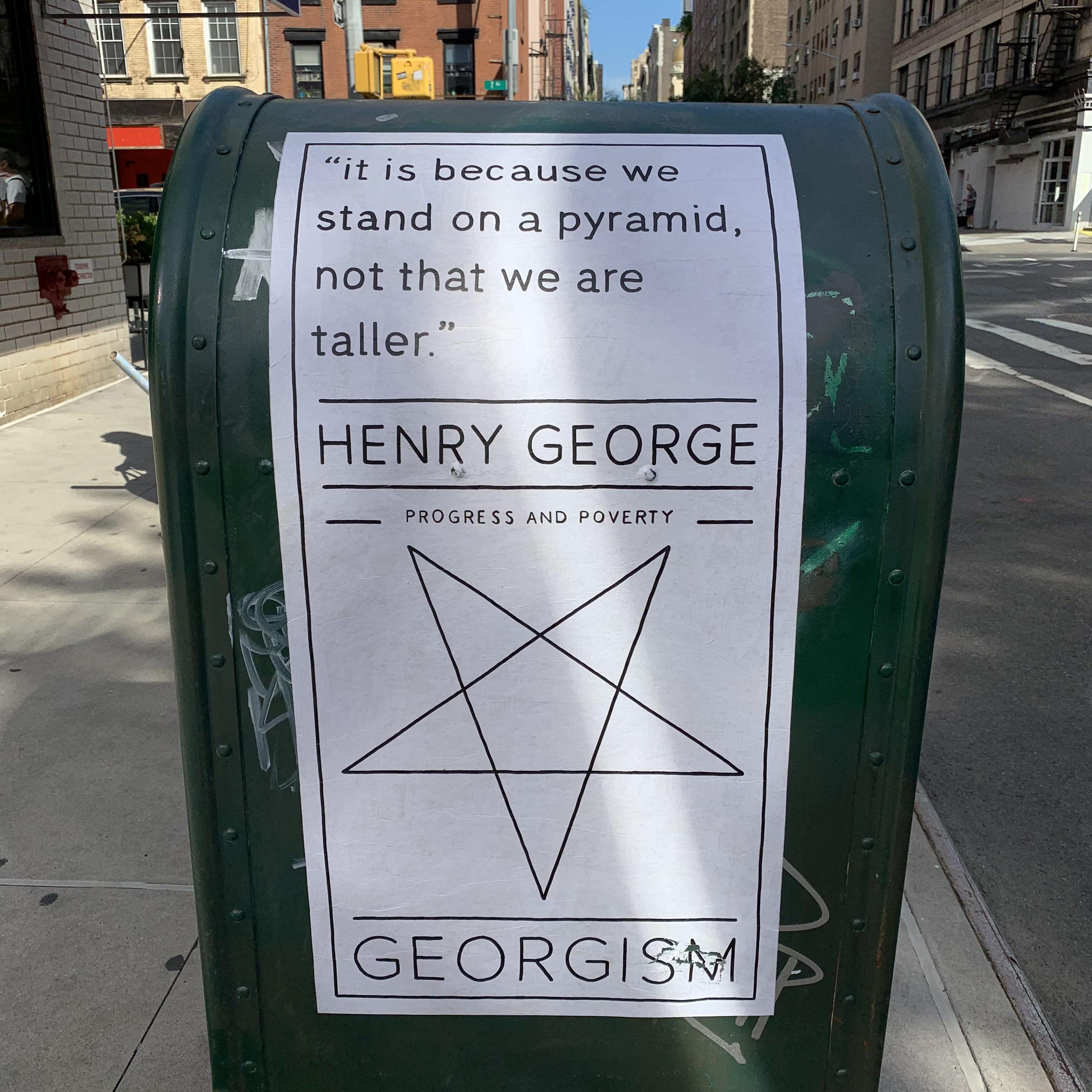 My Take on a New Symbol for Georgism. It represents the writings ...