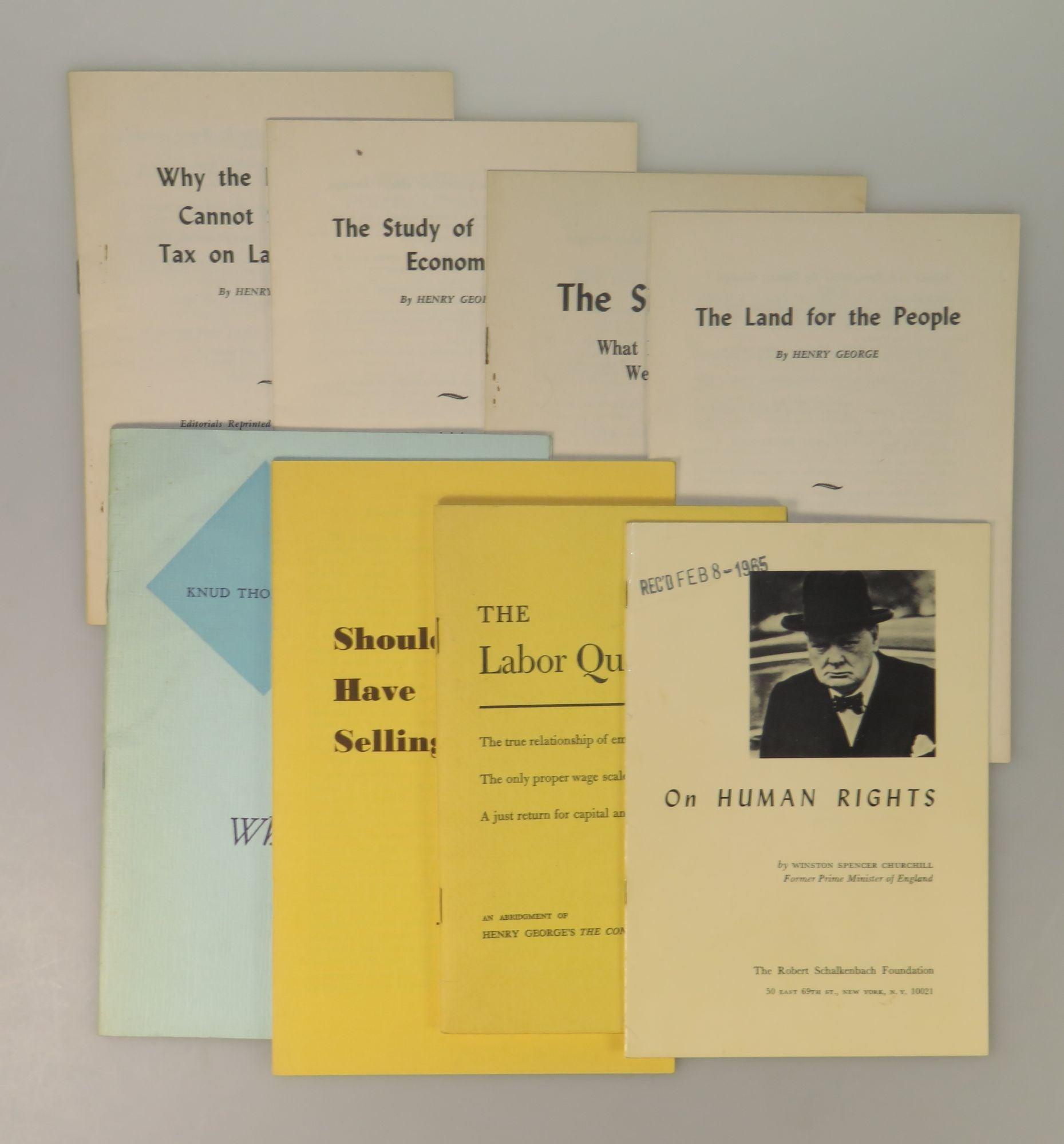 A collection of 19 pamphlets, many published by the Robert ...