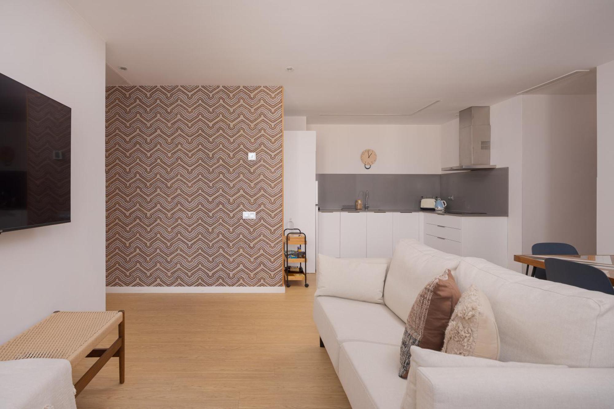 Appartement aan de Binnenzijde met Balkon