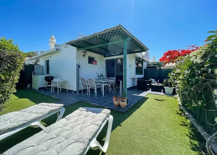 cozy&modern bungalow w/private garden bbq+wifi Maspalomas 